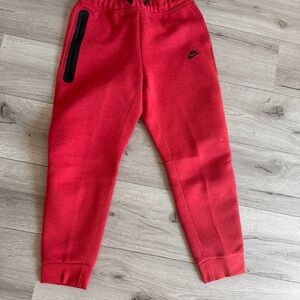 Nike Tech fleece Red Jogger Pants kids